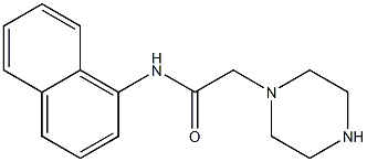 N-(naphthalen-1-yl)-2-(piperazin-1-yl)acetamide 结构式