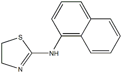 N-(naphthalen-1-yl)-4,5-dihydro-1,3-thiazol-2-amine 结构式