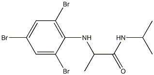 N-(propan-2-yl)-2-[(2,4,6-tribromophenyl)amino]propanamide 结构式