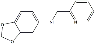 N-(pyridin-2-ylmethyl)-2H-1,3-benzodioxol-5-amine 结构式