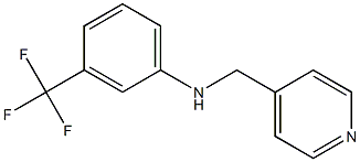 N-(pyridin-4-ylmethyl)-3-(trifluoromethyl)aniline 结构式