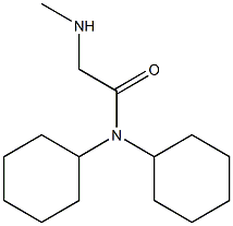 N,N-dicyclohexyl-2-(methylamino)acetamide 结构式