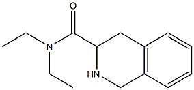 N,N-diethyl-1,2,3,4-tetrahydroisoquinoline-3-carboxamide 结构式