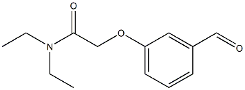 N,N-diethyl-2-(3-formylphenoxy)acetamide 结构式