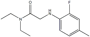 N,N-diethyl-2-[(2-fluoro-4-methylphenyl)amino]acetamide 结构式