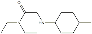 N,N-diethyl-2-[(4-methylcyclohexyl)amino]acetamide 结构式