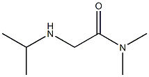 N,N-dimethyl-2-(propan-2-ylamino)acetamide 结构式