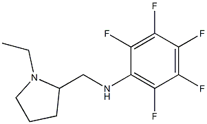 N-[(1-ethylpyrrolidin-2-yl)methyl]-2,3,4,5,6-pentafluoroaniline 结构式