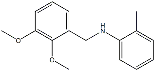 N-[(2,3-dimethoxyphenyl)methyl]-2-methylaniline 结构式