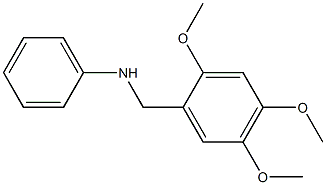 N-[(2,4,5-trimethoxyphenyl)methyl]aniline 结构式