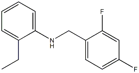 N-[(2,4-difluorophenyl)methyl]-2-ethylaniline 结构式