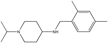 N-[(2,4-dimethylphenyl)methyl]-1-(propan-2-yl)piperidin-4-amine 结构式