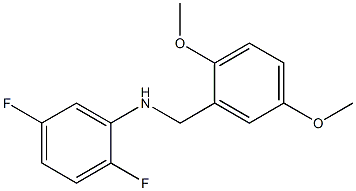 N-[(2,5-dimethoxyphenyl)methyl]-2,5-difluoroaniline 结构式