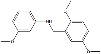 N-[(2,5-dimethoxyphenyl)methyl]-3-methoxyaniline 结构式