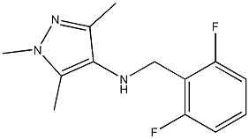 N-[(2,6-difluorophenyl)methyl]-1,3,5-trimethyl-1H-pyrazol-4-amine 结构式