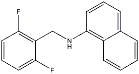 N-[(2,6-difluorophenyl)methyl]naphthalen-1-amine 结构式