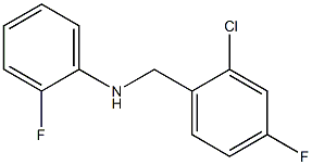 N-[(2-chloro-4-fluorophenyl)methyl]-2-fluoroaniline 结构式