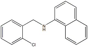 N-[(2-chlorophenyl)methyl]naphthalen-1-amine 结构式