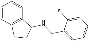 N-[(2-fluorophenyl)methyl]-2,3-dihydro-1H-inden-1-amine 结构式