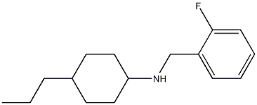 N-[(2-fluorophenyl)methyl]-4-propylcyclohexan-1-amine 结构式