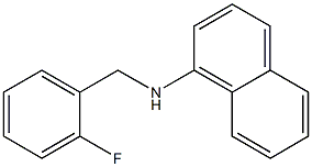 N-[(2-fluorophenyl)methyl]naphthalen-1-amine 结构式