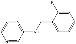 N-[(2-fluorophenyl)methyl]pyrazin-2-amine 结构式