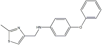 N-[(2-methyl-1,3-thiazol-4-yl)methyl]-4-phenoxyaniline 结构式