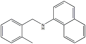 N-[(2-methylphenyl)methyl]naphthalen-1-amine 结构式