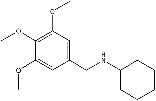 N-[(3,4,5-trimethoxyphenyl)methyl]cyclohexanamine 结构式