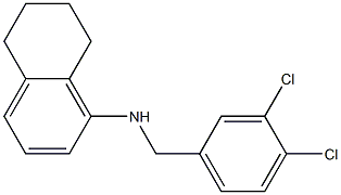 N-[(3,4-dichlorophenyl)methyl]-5,6,7,8-tetrahydronaphthalen-1-amine 结构式