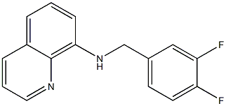 N-[(3,4-difluorophenyl)methyl]quinolin-8-amine 结构式