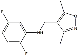 N-[(3,5-dimethyl-1,2-oxazol-4-yl)methyl]-2,5-difluoroaniline 结构式