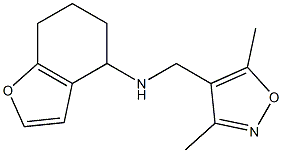 N-[(3,5-dimethyl-1,2-oxazol-4-yl)methyl]-4,5,6,7-tetrahydro-1-benzofuran-4-amine 结构式