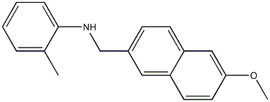 N-[(6-methoxynaphthalen-2-yl)methyl]-2-methylaniline 结构式