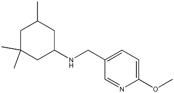 N-[(6-methoxypyridin-3-yl)methyl]-3,3,5-trimethylcyclohexan-1-amine 结构式