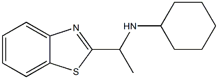 N-[1-(1,3-benzothiazol-2-yl)ethyl]cyclohexanamine 结构式