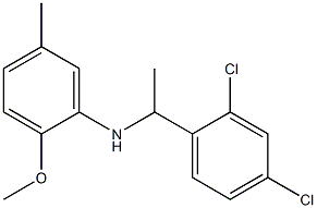 N-[1-(2,4-dichlorophenyl)ethyl]-2-methoxy-5-methylaniline 结构式