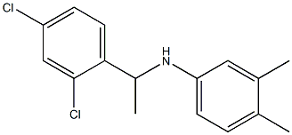 N-[1-(2,4-dichlorophenyl)ethyl]-3,4-dimethylaniline 结构式