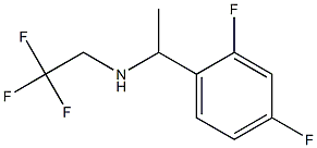 N-[1-(2,4-difluorophenyl)ethyl]-N-(2,2,2-trifluoroethyl)amine 结构式