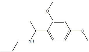 N-[1-(2,4-dimethoxyphenyl)ethyl]-N-propylamine 结构式