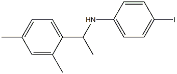 N-[1-(2,4-dimethylphenyl)ethyl]-4-iodoaniline 结构式