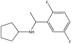 N-[1-(2,5-difluorophenyl)ethyl]cyclopentanamine 结构式