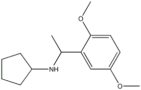 N-[1-(2,5-dimethoxyphenyl)ethyl]cyclopentanamine 结构式