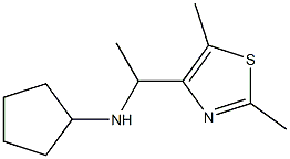 N-[1-(2,5-dimethyl-1,3-thiazol-4-yl)ethyl]cyclopentanamine 结构式