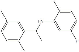 N-[1-(2,5-dimethylphenyl)ethyl]-5-fluoro-2-methylaniline 结构式