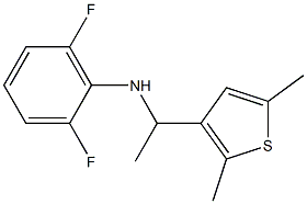 N-[1-(2,5-dimethylthiophen-3-yl)ethyl]-2,6-difluoroaniline 结构式