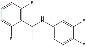 N-[1-(2,6-difluorophenyl)ethyl]-3,4-difluoroaniline 结构式