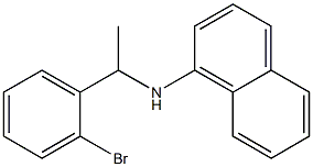 N-[1-(2-bromophenyl)ethyl]naphthalen-1-amine 结构式