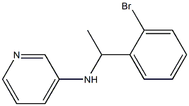 N-[1-(2-bromophenyl)ethyl]pyridin-3-amine 结构式