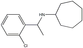 N-[1-(2-chlorophenyl)ethyl]cycloheptanamine 结构式